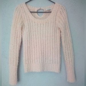 Delia's Blush Pink Eyelash Knit Sweater